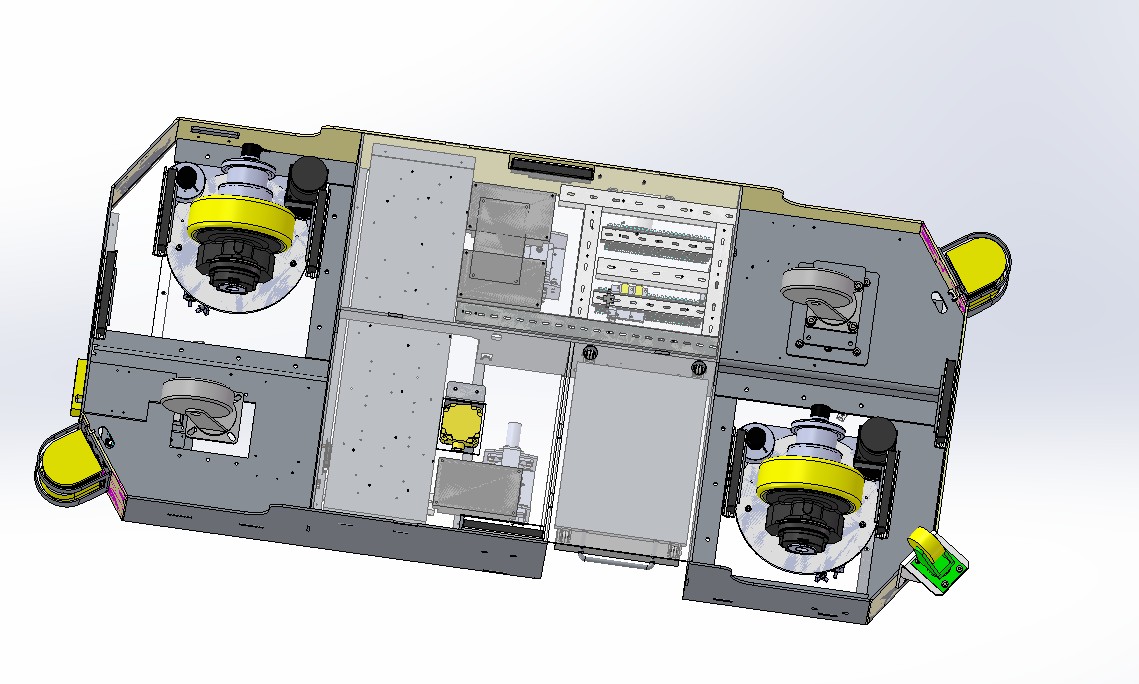 AGV小车AG舵轮搬运车AGV机器人AGV模型3D模型机械设计
