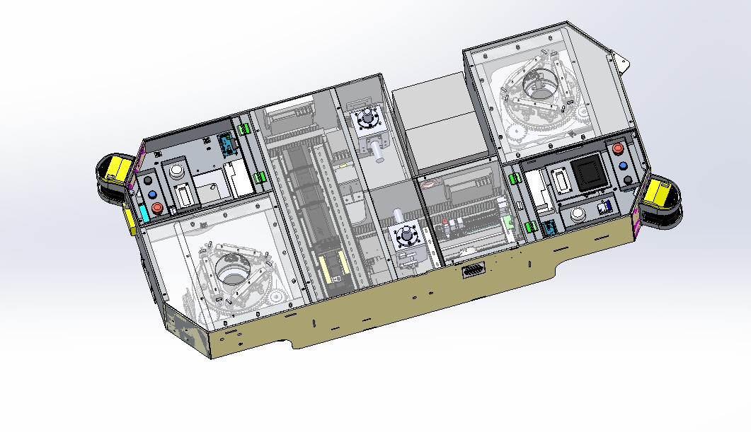 AGV小车AG舵轮搬运车AGV机器人AGV模型3D模型机械设计