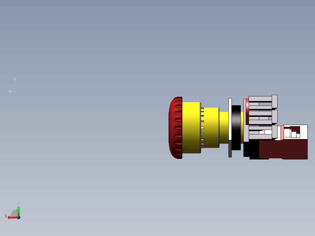 急停按钮YW1B-V4E01R后视图