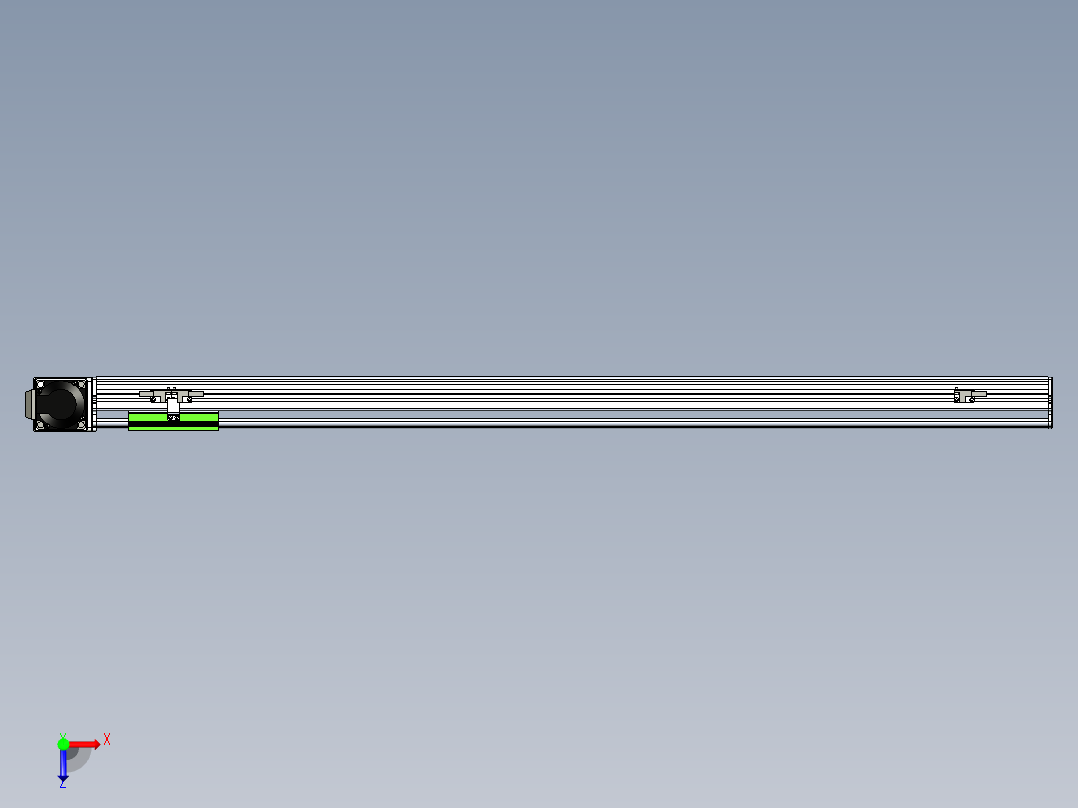 同步带滑台-半封闭B10-L90-S950-R-P40-D3俯视图