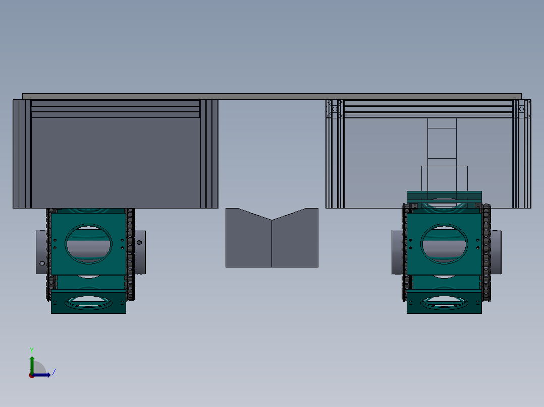 楼梯上下运输设备左视图