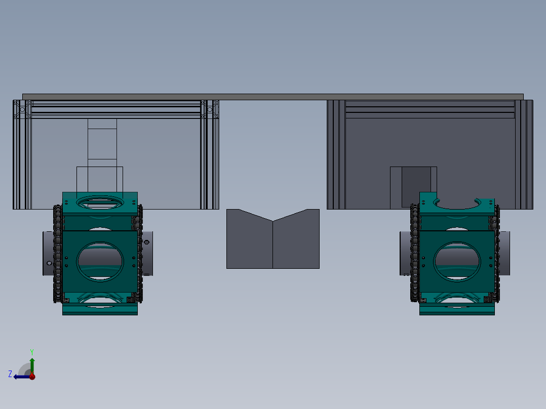 楼梯上下运输设备右视图