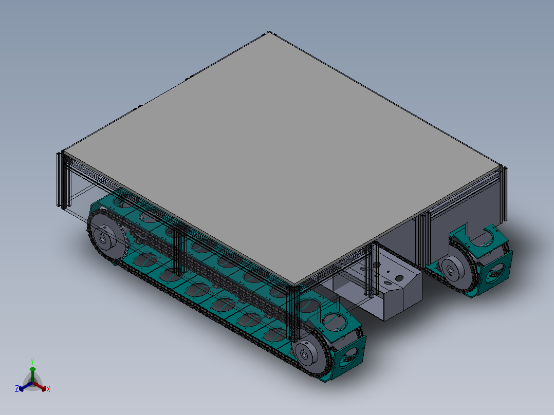 楼梯上下运输设备正等轴测图