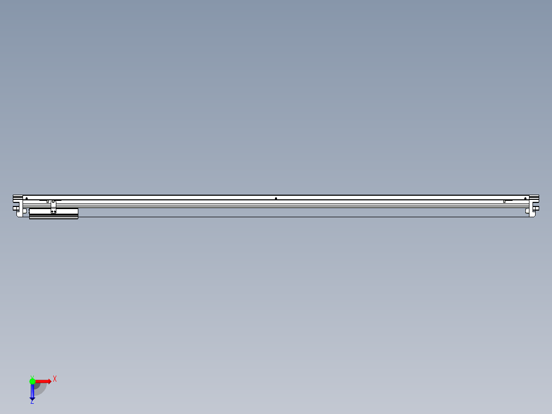威洛博VL系列3d模型模组VL17E2Y-S1650俯视图