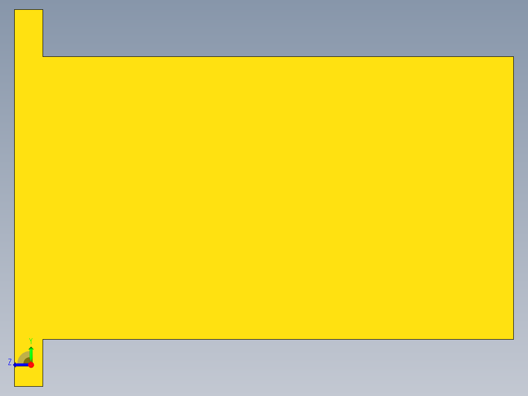 UG床头柜模型右视图