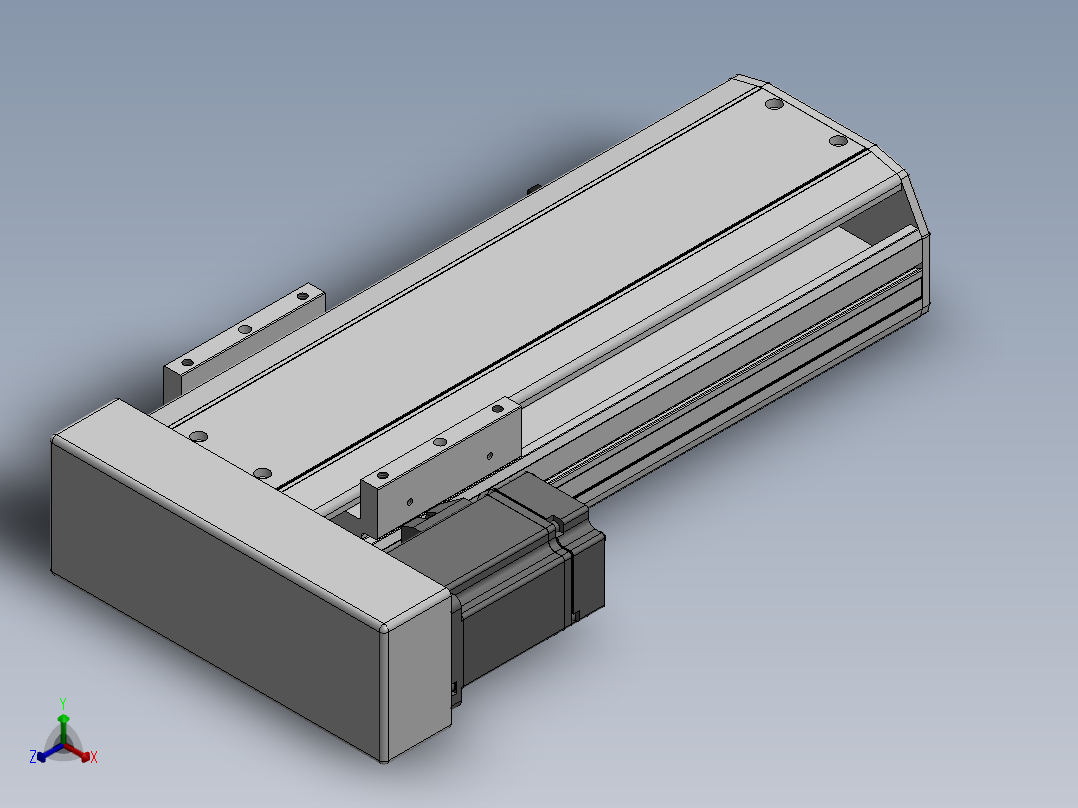 精密模组MY130-T10-200L-BL-P20B-C4-C正等轴测图