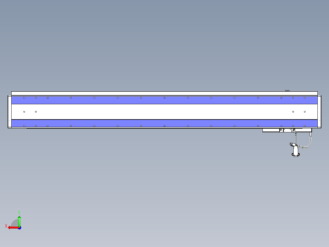 威洛博VL系列直线电机模组-VL14S3-S1050后视图