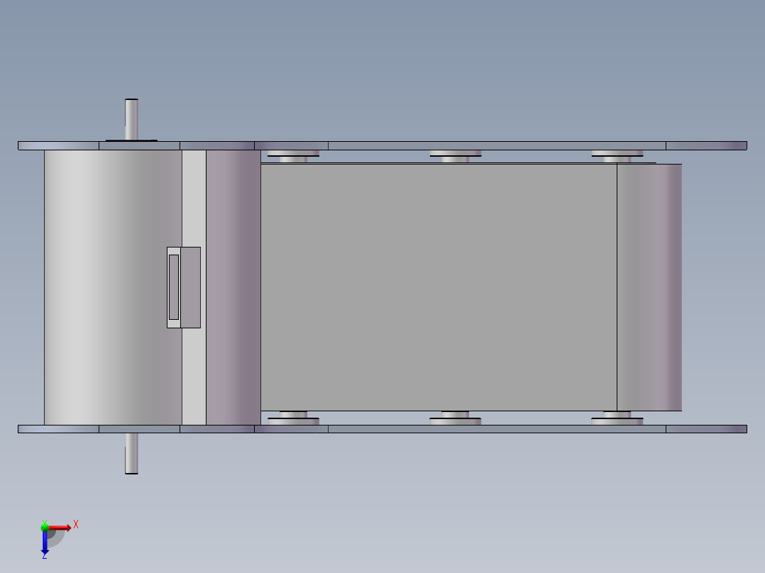 水面垃圾回收船俯视图
