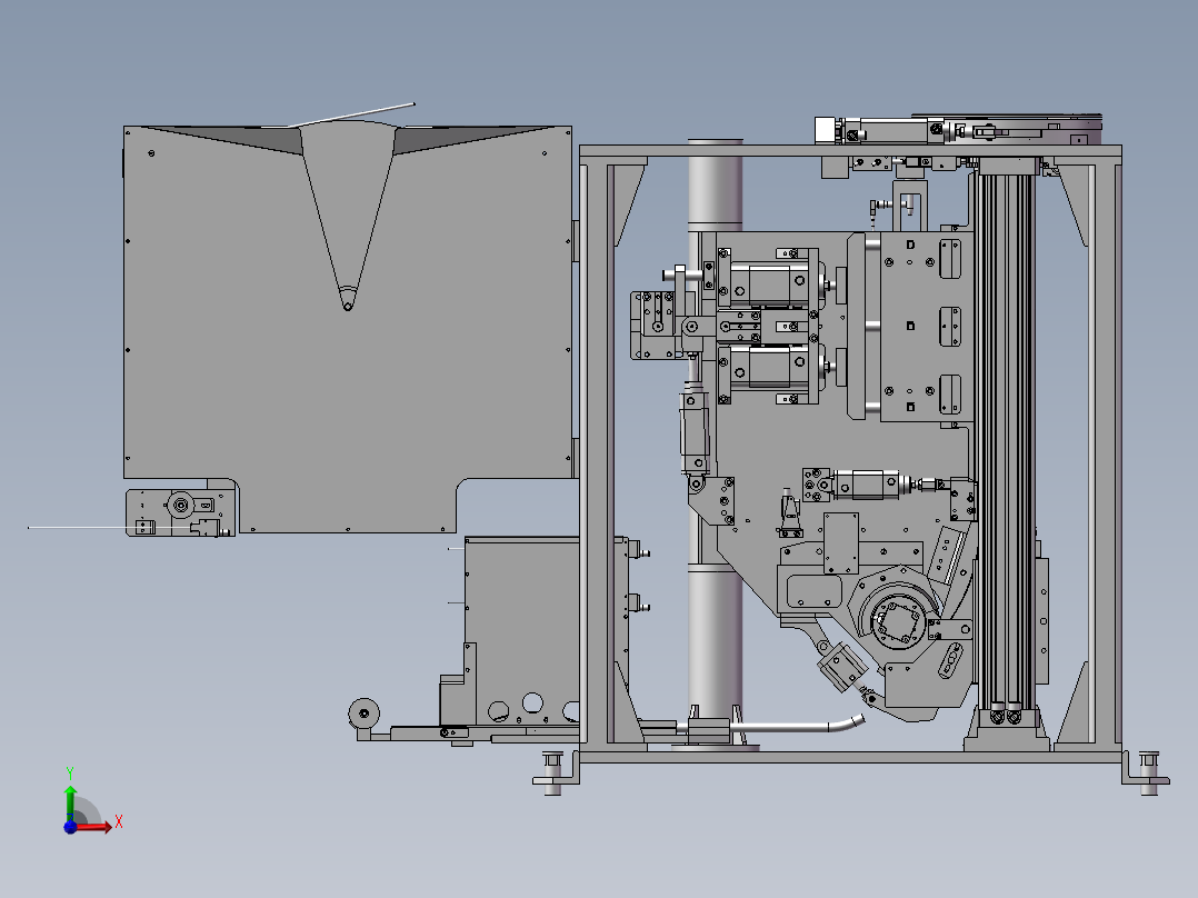 自动化电机组装机设备前视图