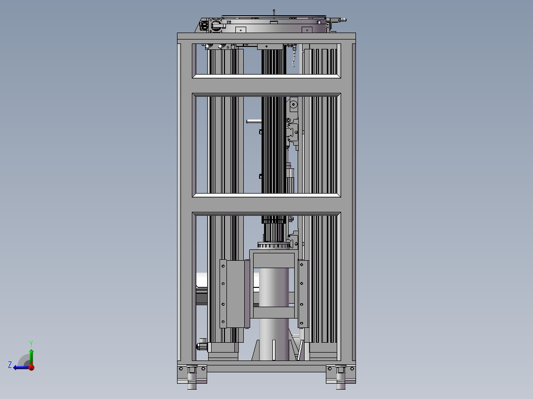 自动化电机组装机设备右视图