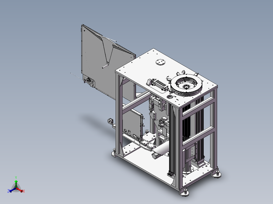 自动化电机组装机设备正等轴测图