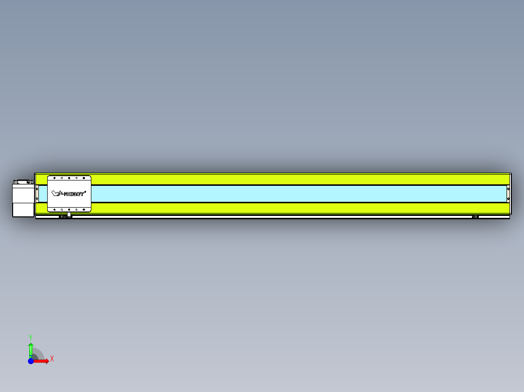 威洛博VBC同步带传动一无尘环境VBC17-L45-S1650-BLD-ZP75-C3前视图