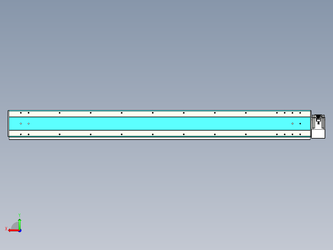 威洛博VBC同步带传动一无尘环境VBC17-L45-S1650-BLD-ZP75-C3后视图