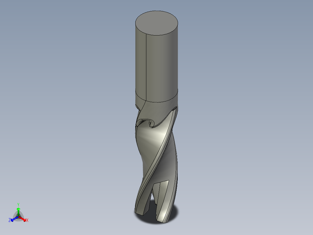 电钻 钻头1 (28)正等轴测图