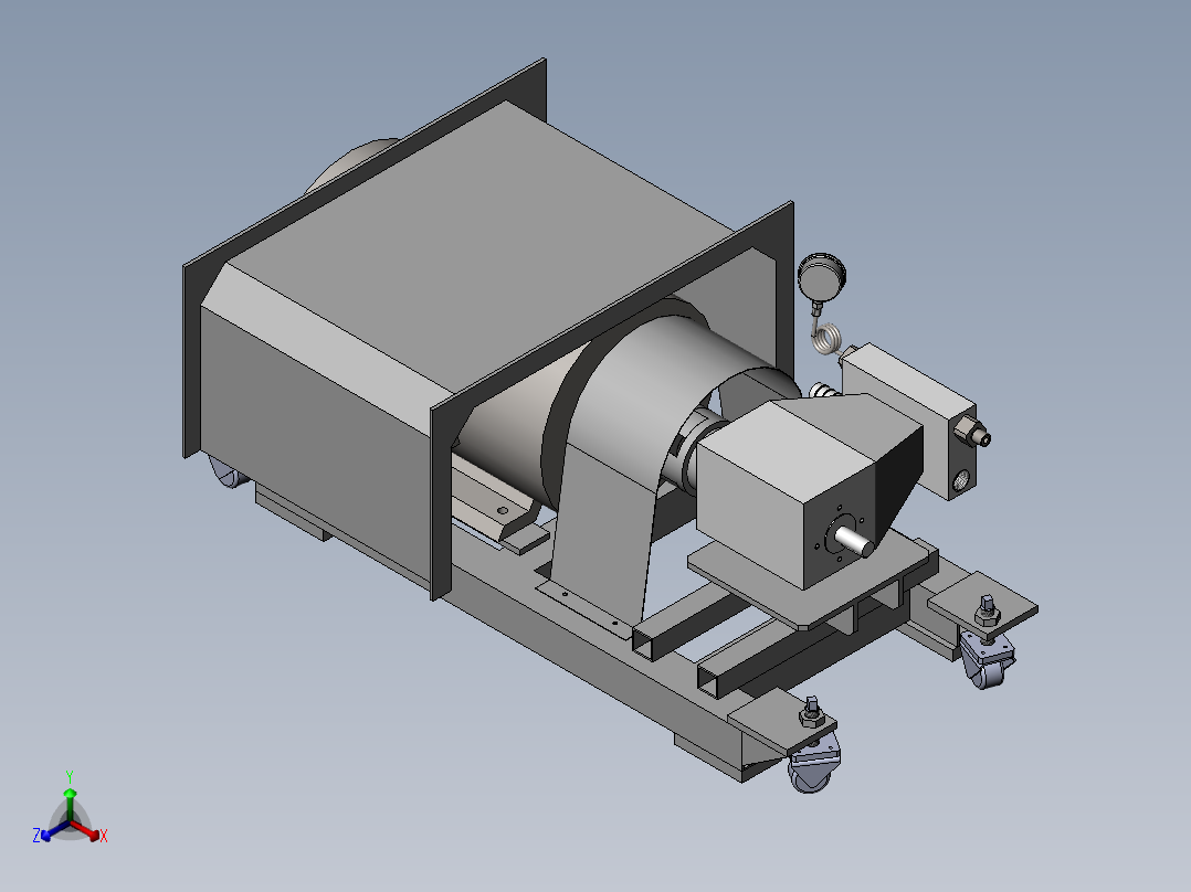 高压泵改造设计正等轴测图