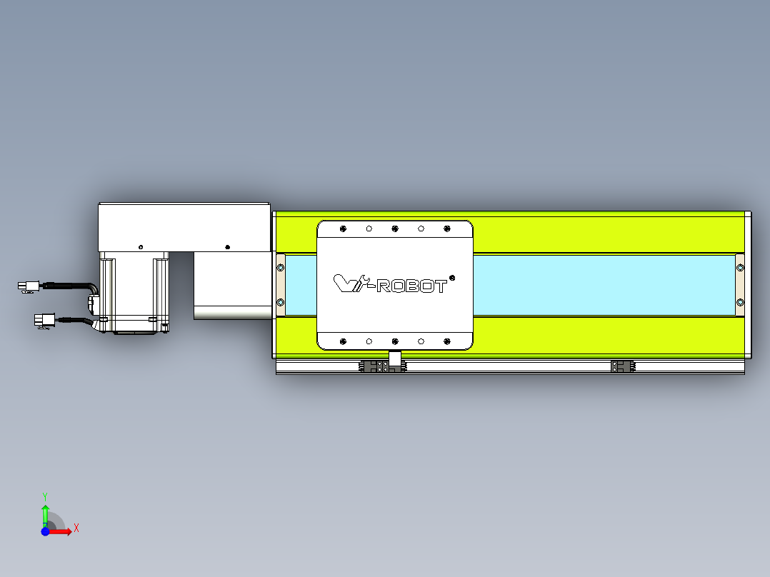 威洛博VBC同步带传动一无尘环境VBC17-L45-S250-BR-ZP75-C3前视图