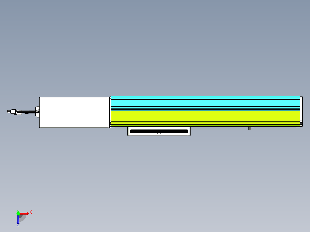 威洛博VBC同步带传动一无尘环境VBC17-L45-S250-BR-ZP75-C3俯视图