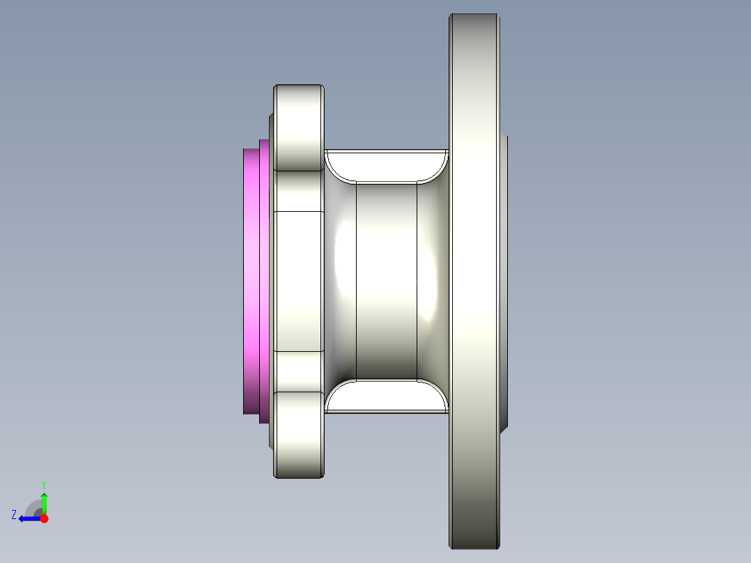管道手动球阀-水管开关阀-手动阀门User Library-md52c150dn32_MD52C150DN32.FCP右视图