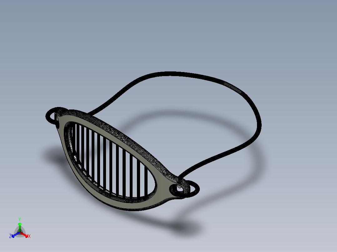 减肥助手。简单、高效、便宜。只要捂住嘴就行了正等轴测图