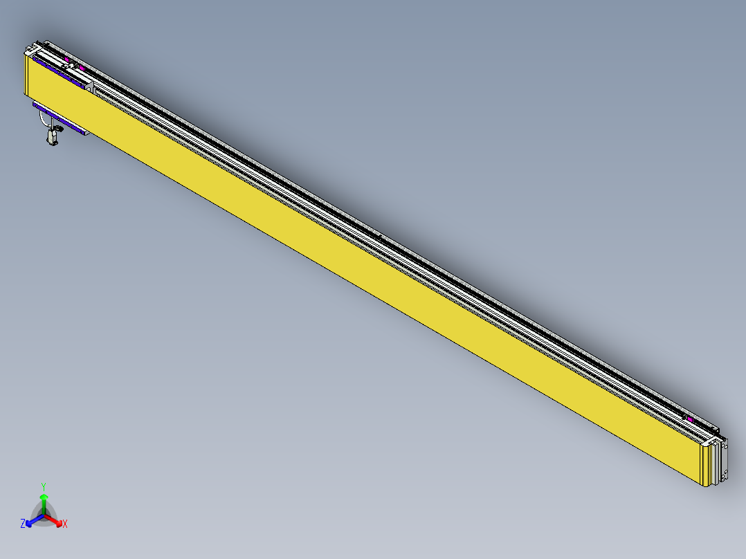 威洛博VL系列直线电机模组-VL14S3-S2450正等轴测图