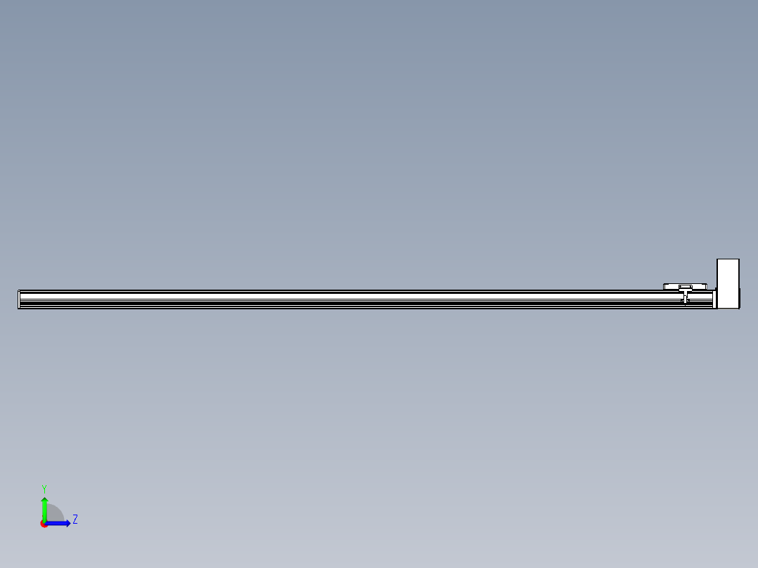 同步带全封闭直线模组TPA-HCB-105D-90-L1850-LU-C-P20-N3左视图