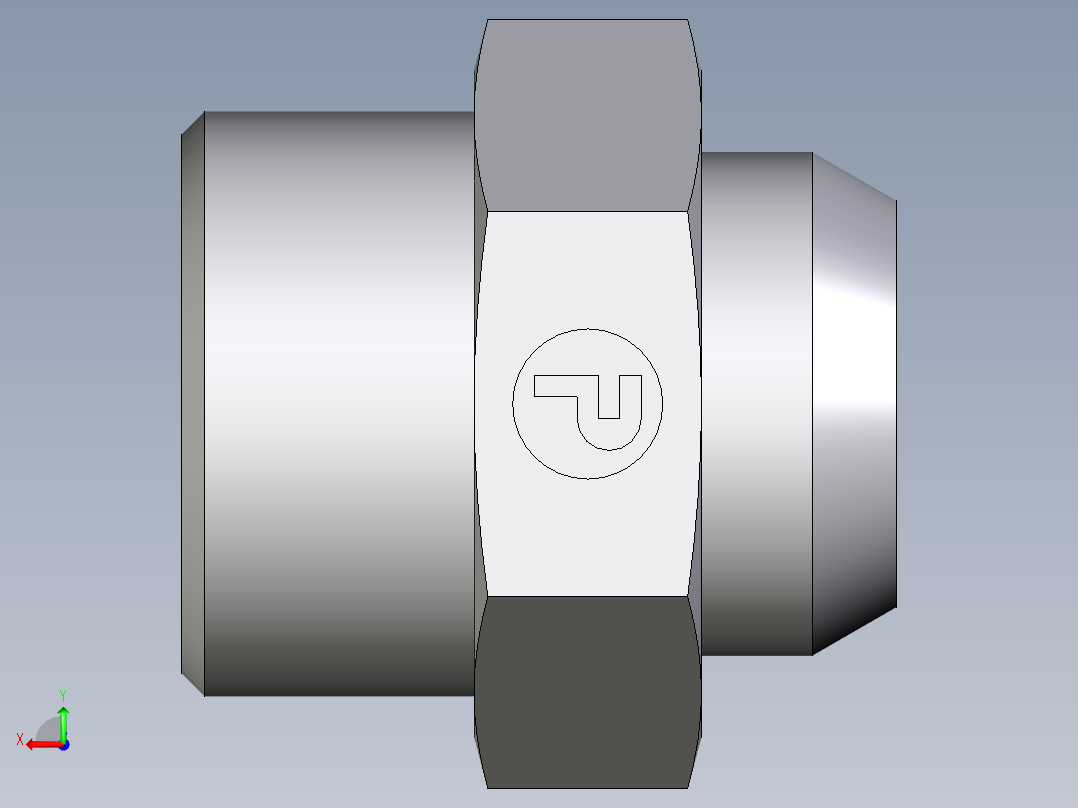 卡套式工业通用硬管接头EO_Weld_connector_AS25S71X后视图