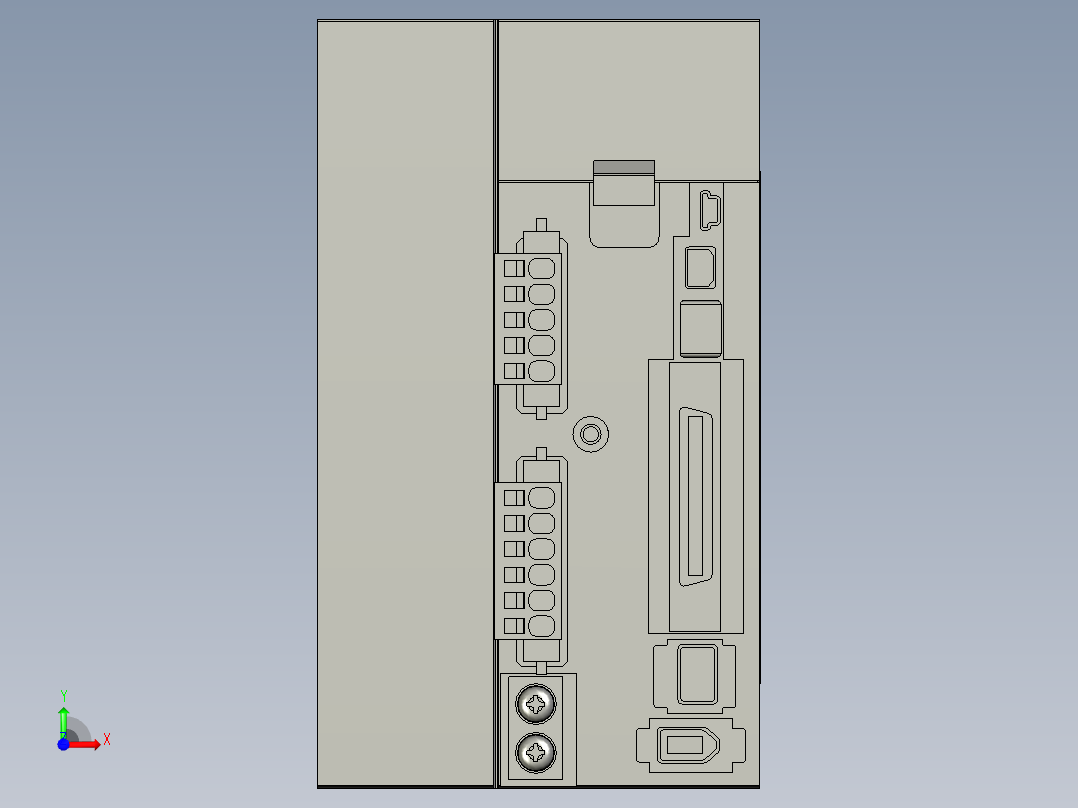 MDDKT5540E伺服控制器前视图