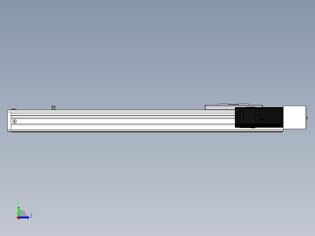 Toyo东佑达直线模组-ECH6-350-BR.igs左视图