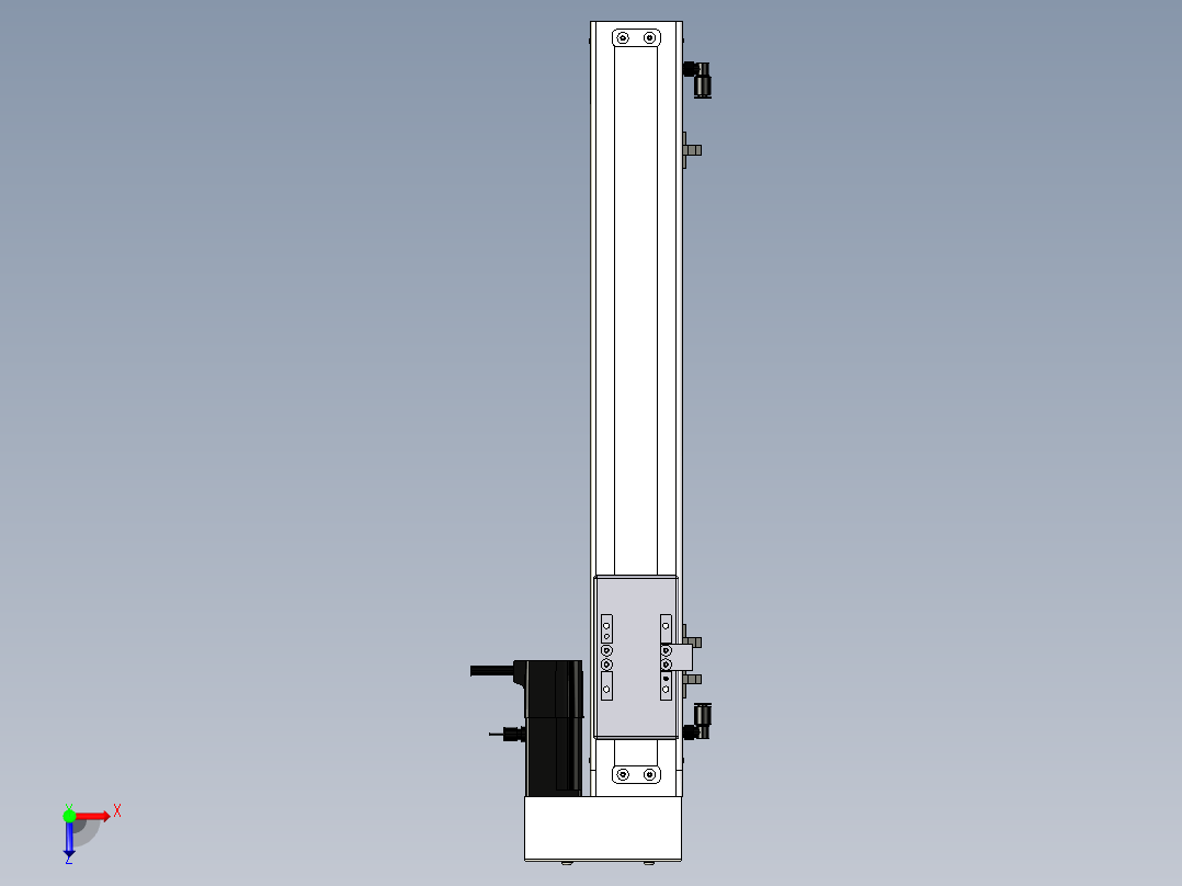 Toyo东佑达直线模组-ECH6-350-BR.igs俯视图