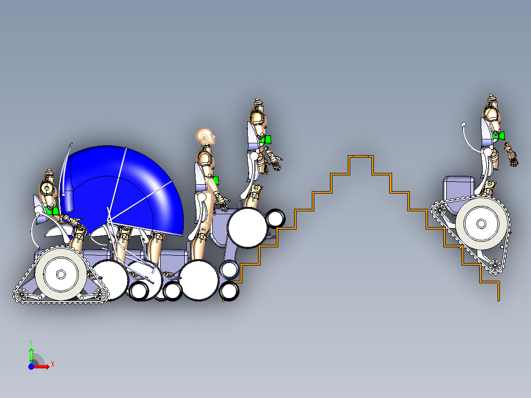 电动轮椅前视图
