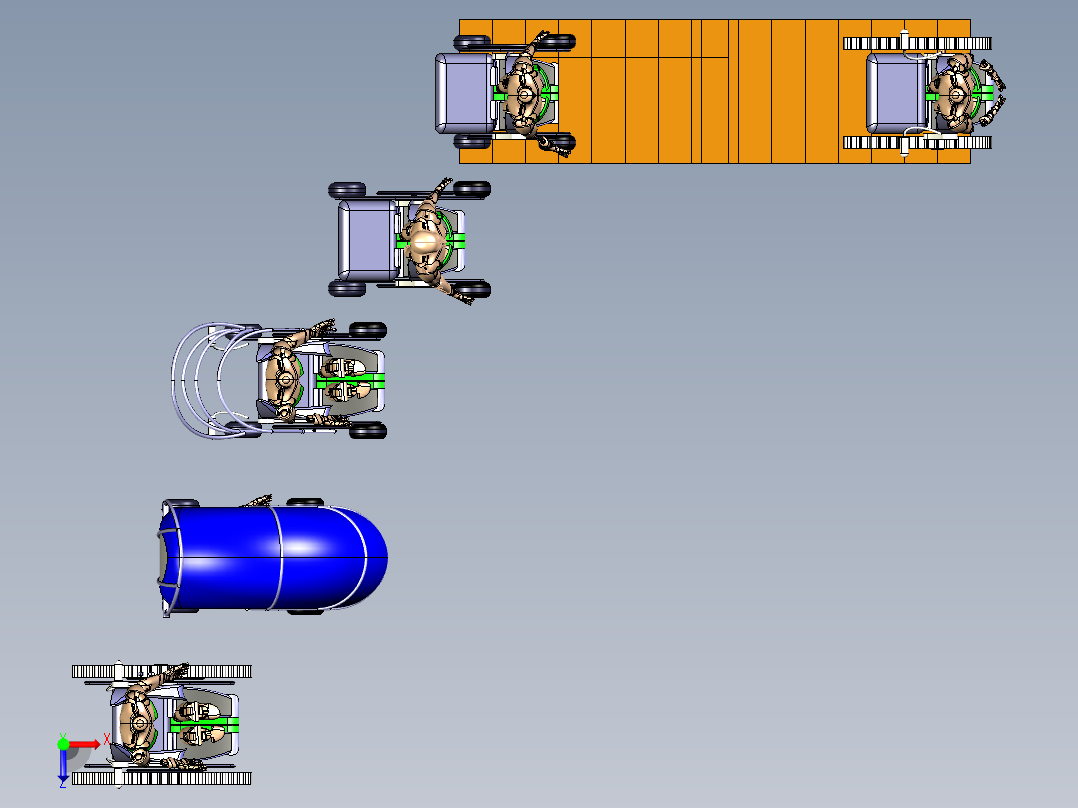 电动轮椅俯视图