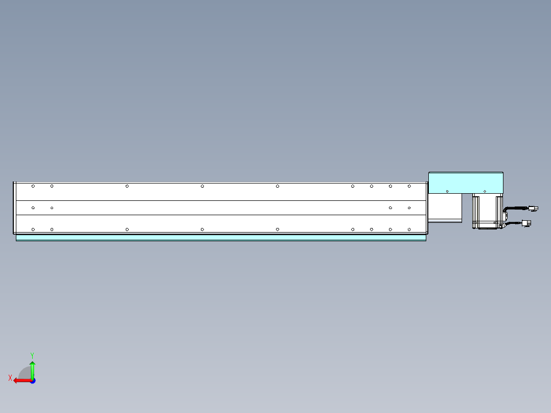 威洛博VBC同步带传动一无尘环境VBC14-L45-S800-BR-ZP75-C3后视图
