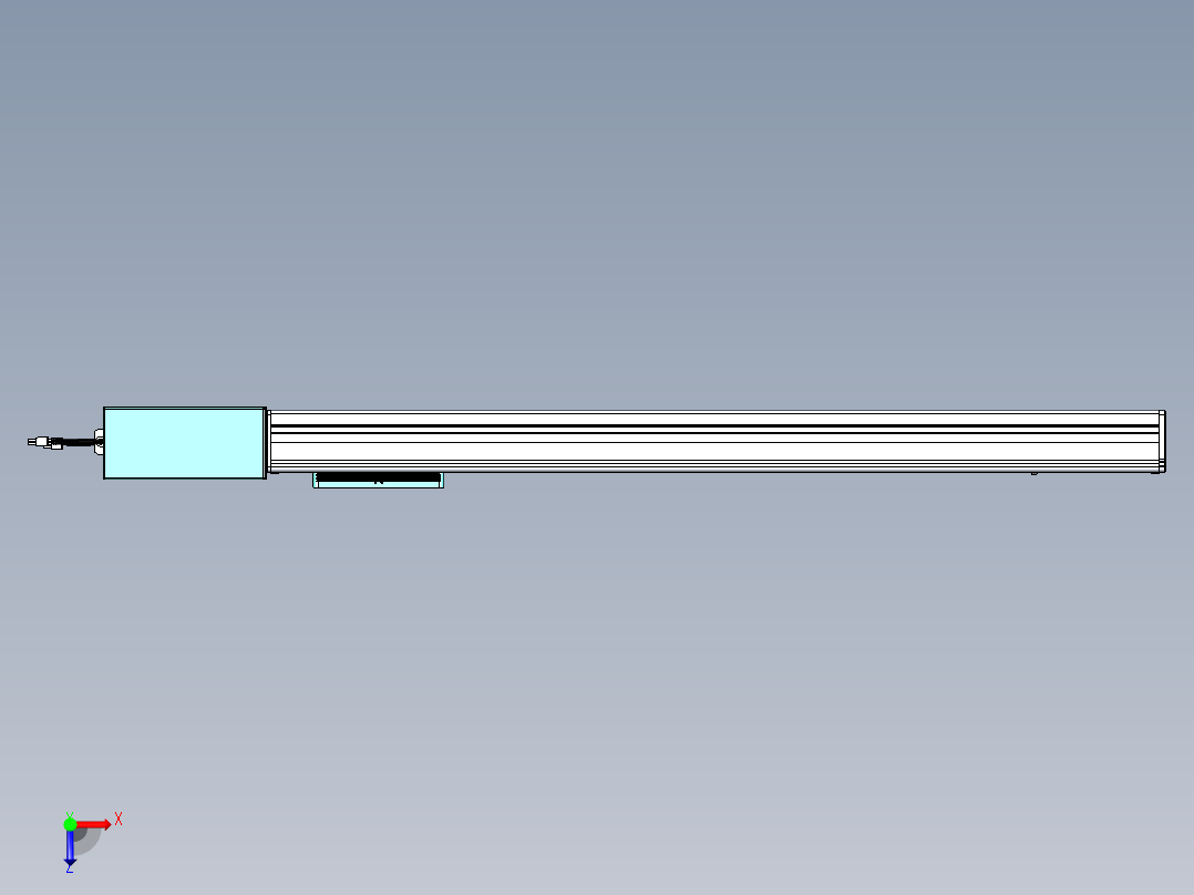 威洛博VBC同步带传动一无尘环境VBC14-L45-S800-BR-ZP75-C3俯视图