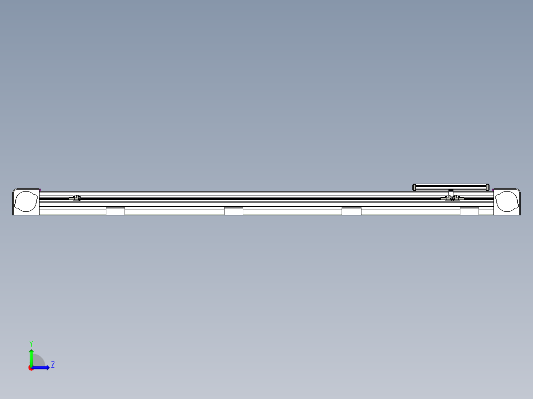 同步带滑台-欧规B8-L176-S1250-L-ZP40-D3-N5左视图