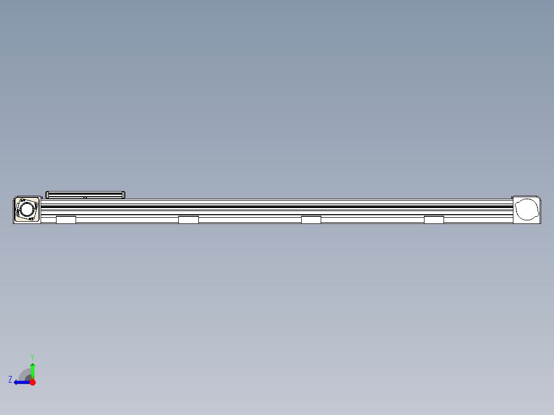 同步带滑台-欧规B8-L176-S1250-L-ZP40-D3-N5右视图