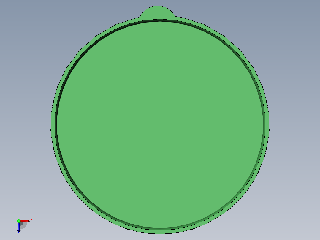 易拉罐盖子 三维图纸与CAD图纸俯视图