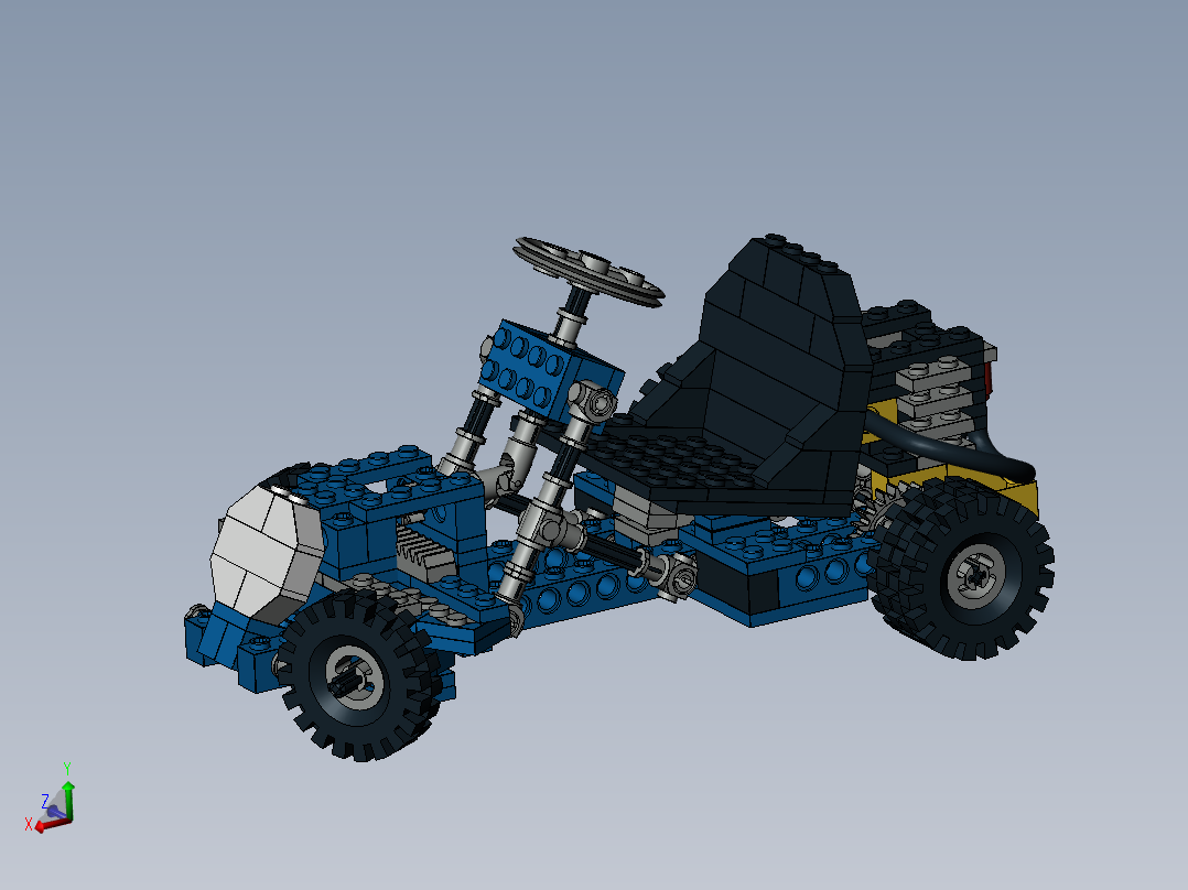 乐高拼接的全地形车