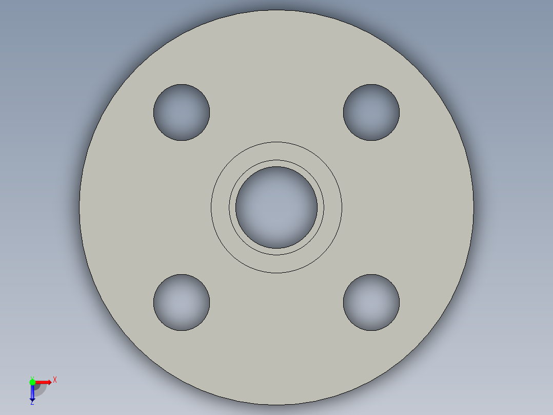 船舶管路系统SeaCor_Flange Vanstone_SOC_37J154005_0.5in俯视图