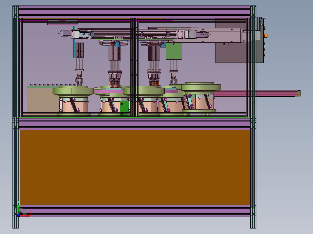 转台组立机sw18可编辑前视图