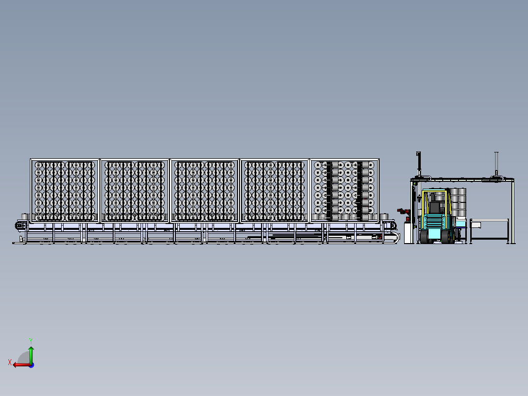 整经机上纱自动化sw20后视图