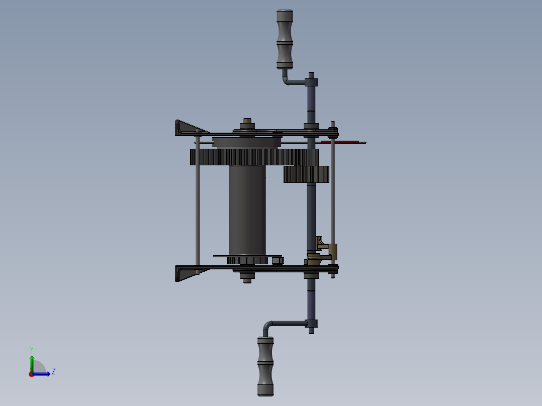 手动绞盘左视图