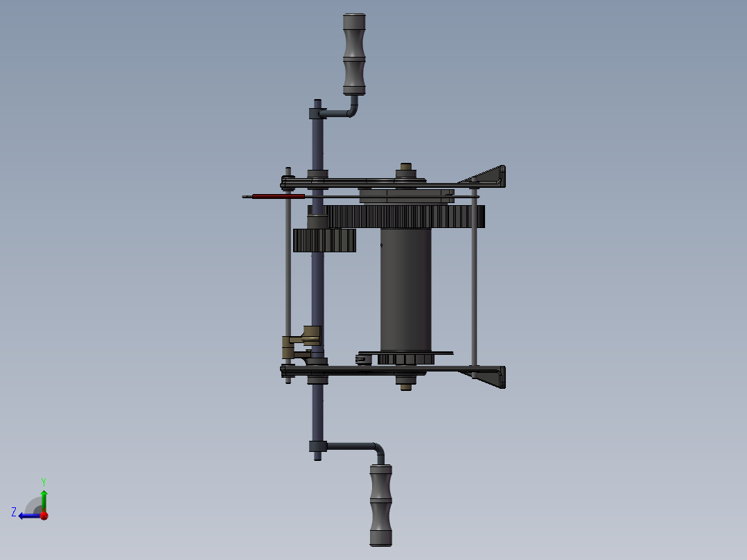 手动绞盘右视图