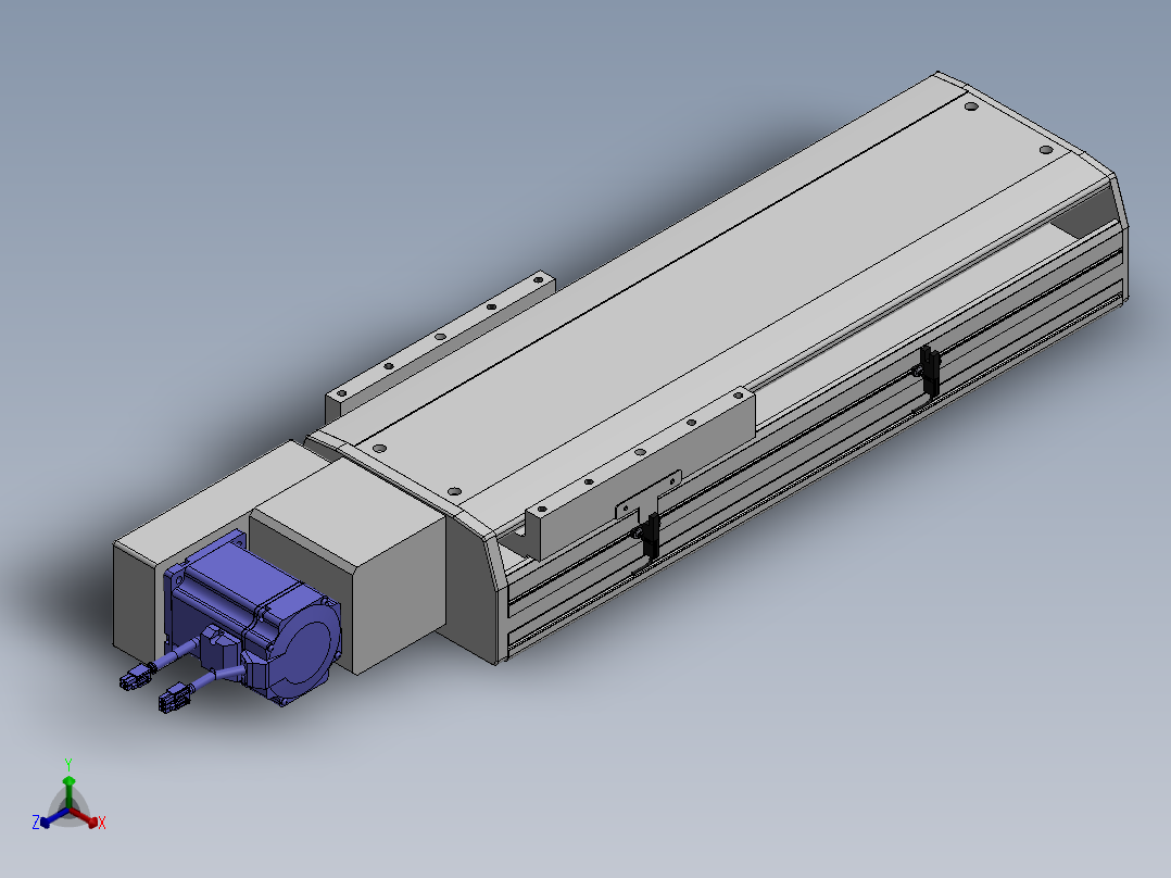 精密模组MT220-L150-300-L-M75-C4正等轴测图