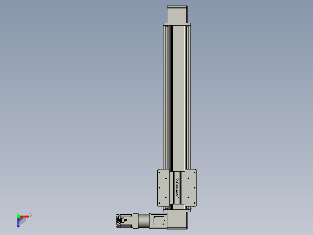 威洛博直线电机模组EB16-L208-S800-R-ZP75-MS3-5K俯视图