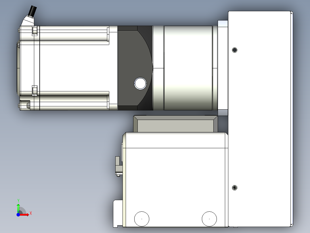 同步带滑台-欧规B8-L88-S3700-L-ZP75-D3-N10前视图