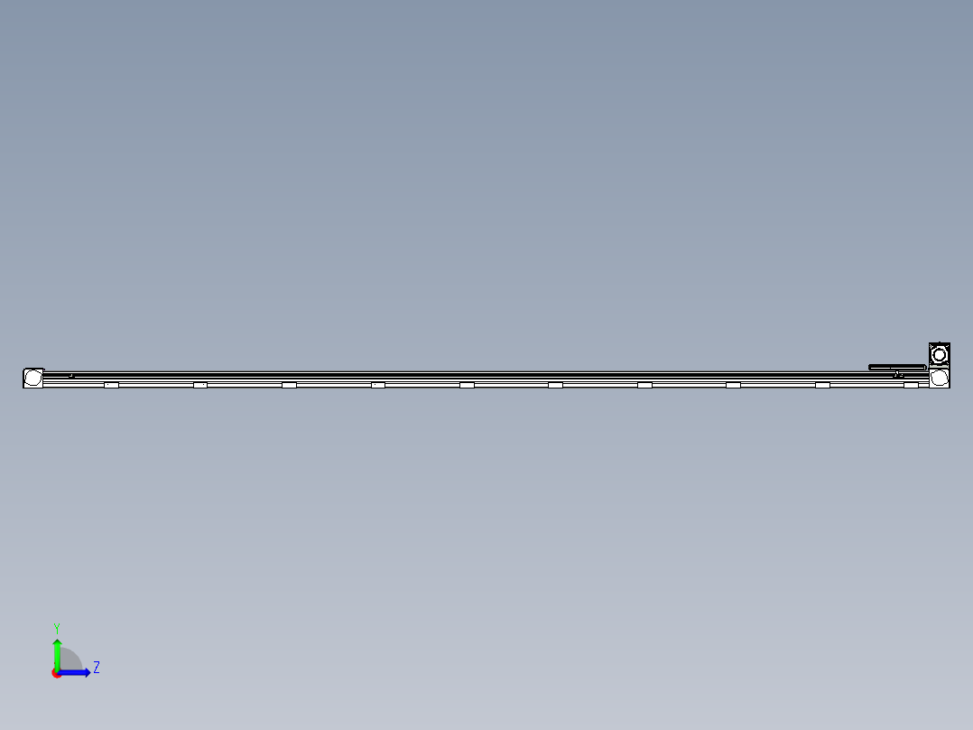 同步带滑台-欧规B8-L88-S3700-L-ZP75-D3-N10左视图