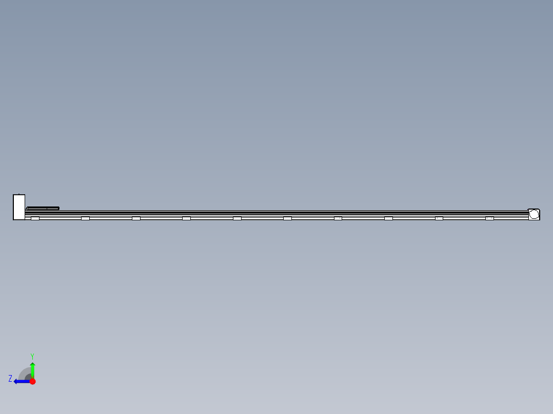 同步带滑台-欧规B8-L88-S3700-L-ZP75-D3-N10右视图