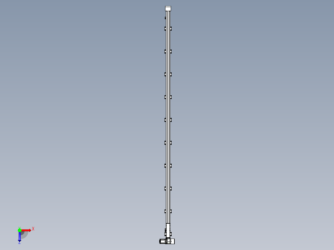 同步带滑台-欧规B8-L88-S3700-L-ZP75-D3-N10俯视图