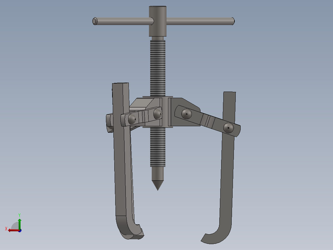 机械抓手 手动抓手后视图