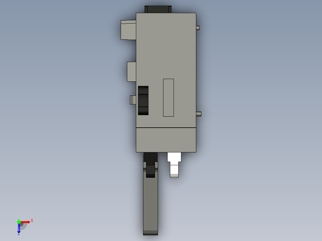 基恩士KV-MX1_kc图纸模型俯视图